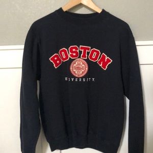 Navy blue Boston university crewneck